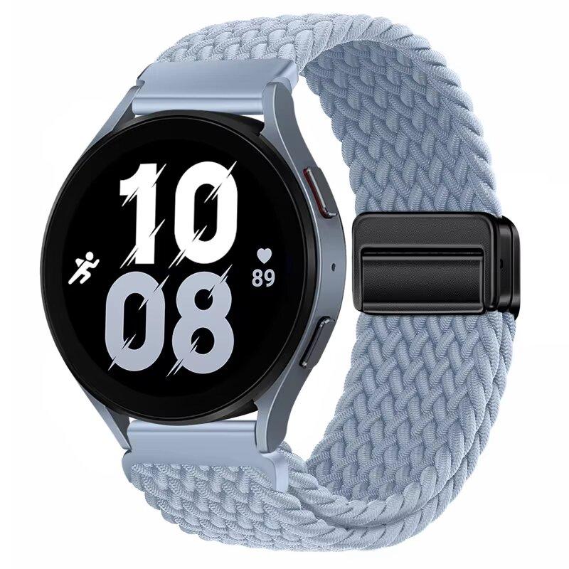 Weaves Nylon Loop Strap For Samsung Galaxy Watch8 40 44mm Magnetic Wristband For Galaxy Watch 8 Classic 46mm Band Sport Bracelet