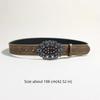 Luxury Metal Buckle Belt Engraved Buckle Waist Chain Fashion Waist Belt  for Dresses