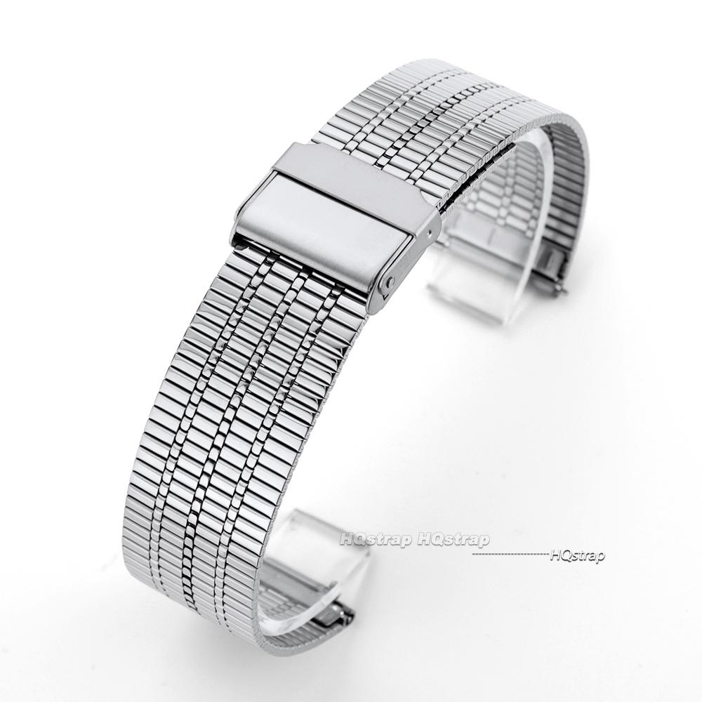 

Stainless Steel Strap Quick Release Bracelet 20mm 22mm Men Women Metal Watchbands Universal Replacement Belt for Seiko for Casio 22mm срібний