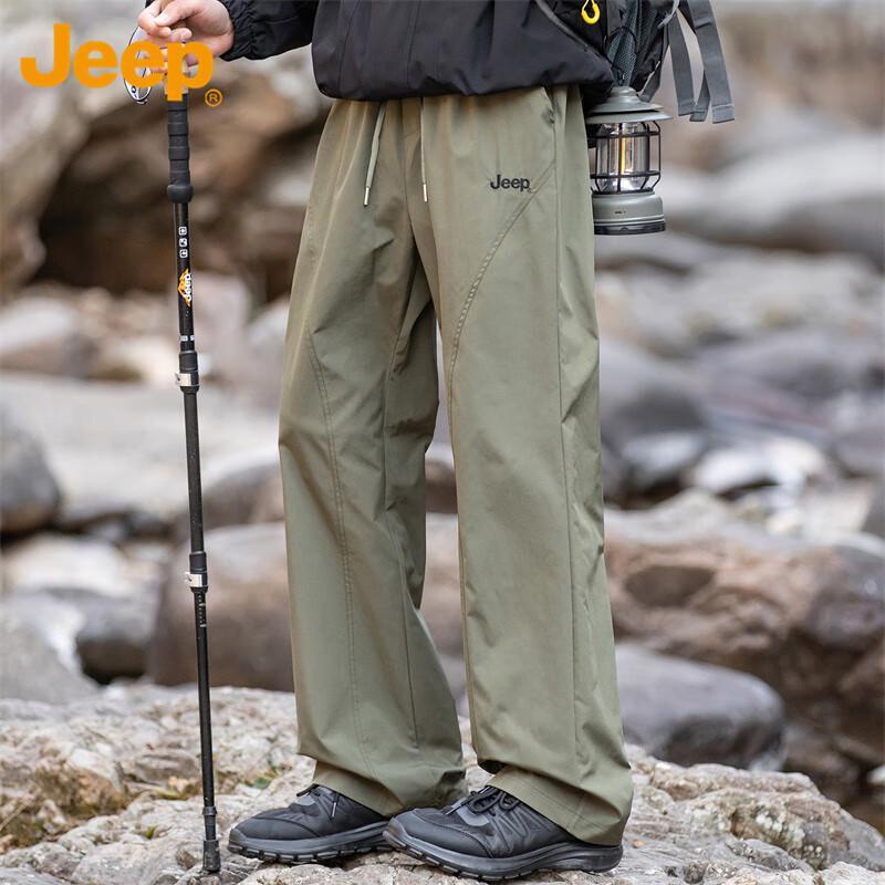 

Jeep Men s Straight Fit Casual Trousers L