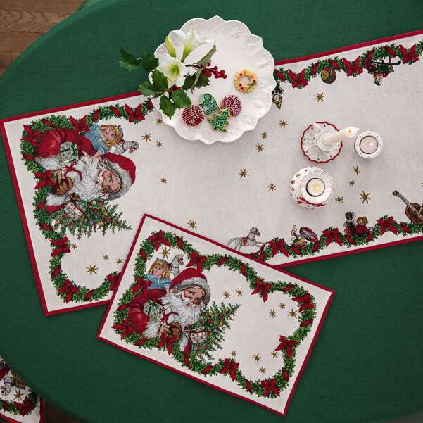 Villeroy & Boch Toy's Fantasy Santa Claus Table Runner