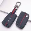 Key Fob Cover for VW Golf Tiguan Passat Polo Octavia A7 Mk7 Mk2 B8 with Keychain Anti-Scratch Surface Shockproof Structure Soft Grip Texture