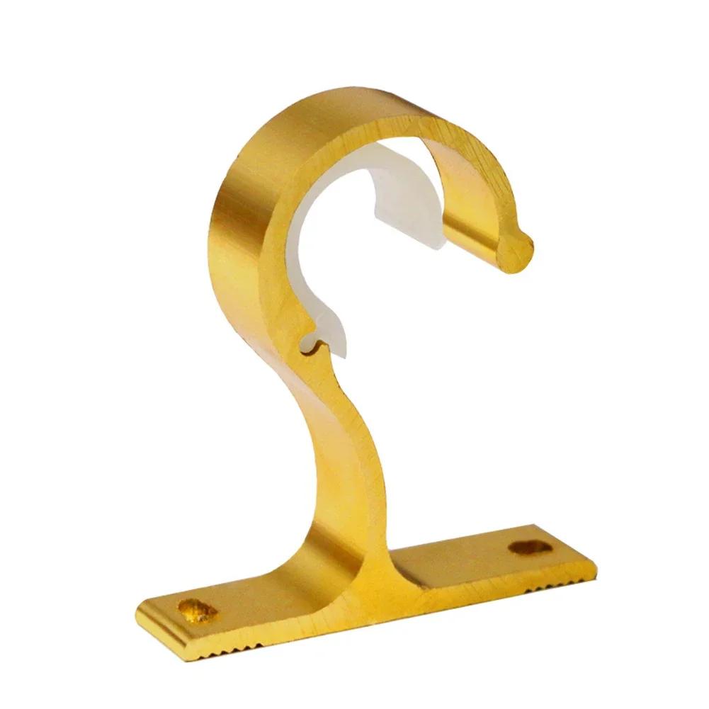 Fancyfamily Thickened Aluminum Alloy Curtain Rod Bracket Base Home Ceiling Curtain Rod Installation Hook