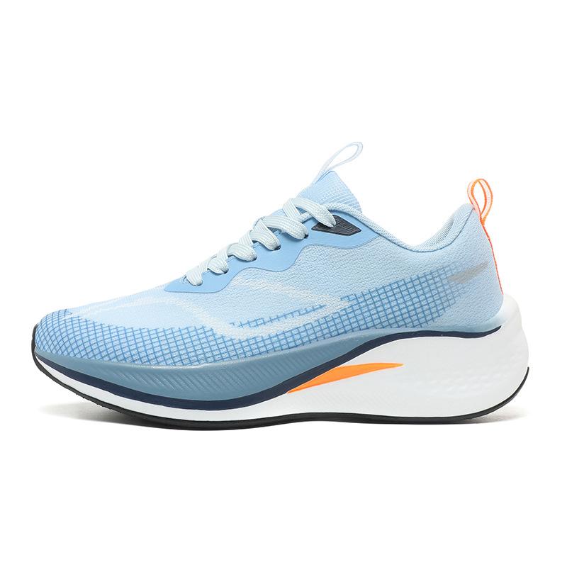 4C Ultra-light Carbon Board Running Shoes Thick-soled Men's and Women's Mesh Shock Absorption and Rebound Versatile Lightweight Body High School 