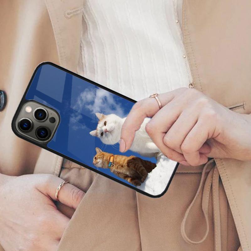 Cute and funny originality cat Magnetic Phone Case For APPLE iPhone 17 Air 16 14 13 12 Pro Max 15 Plus Wireless MagSafe Cover