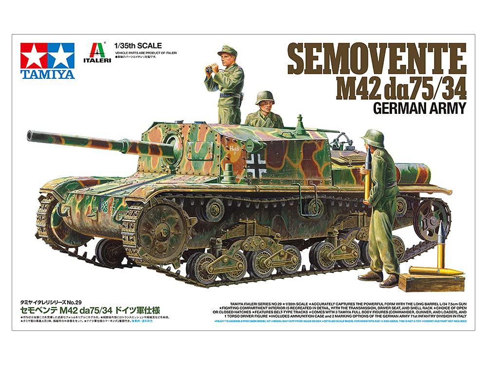 Tamiya Italeri Series Semovente M42 German Army Specification Plastic Model 37029 1/35 No.29 da75/34