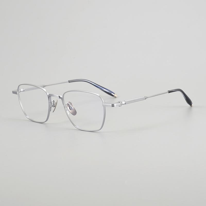 Rame de ochelari noi unisex geometrice pătrate poligonale titan pur ușoare stil vintage ochelari de vedere cu dioptrii ochelari de titan