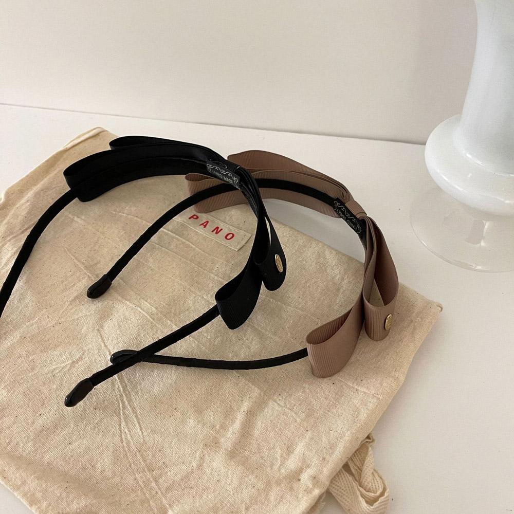 Wide Fashion Women Solid Color Cloth Hair Hoop Bow Headband Headwear Hair Accessories