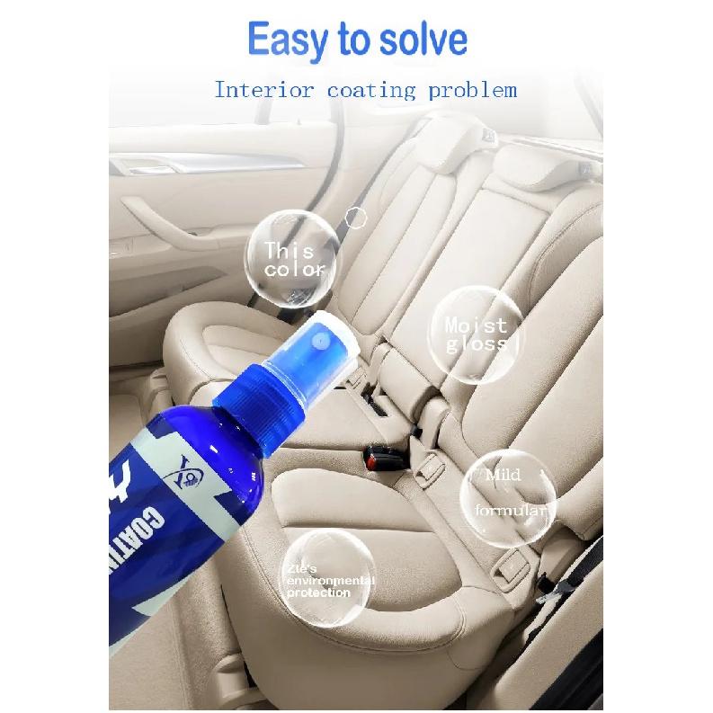 Car Plastic Restorer Polish for Auto Interior Exterior Trim Long-lasting Cleaner Agent Hydrophobic Auto Coating Car