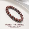 Natural Goldberry Seed Beaded Bracelet Opal Blue Line Handmade Men Women Daily Wear Jewelry Bijouterie