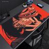 Oni Devil Mask Rubber Mouse Mat Gamer Mouse Pad Anime Girls Large Gaming Mousepad Game HD Print Keyboard Pads Non-Slip Deskmat
