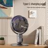 Retractable Vertical Oscillating Air Conditioner Fan with USB Charging and Remote Control for Home or Office