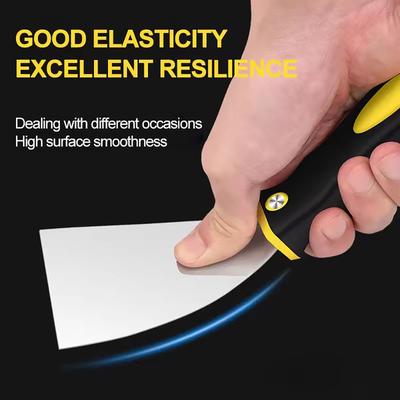 2/3/4/5 Inch Carbon Steel Dough Knife Scraper, Various Size Spatula for Paint and Wall Repair, Household and Industrial Cleaning