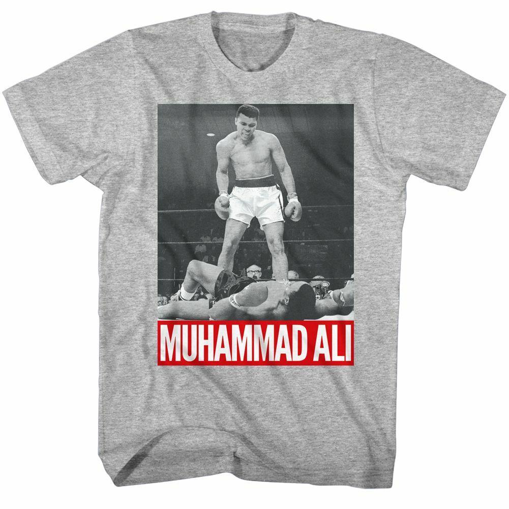 Muhammad Ali Gray Heather Adult T-Shirt XL