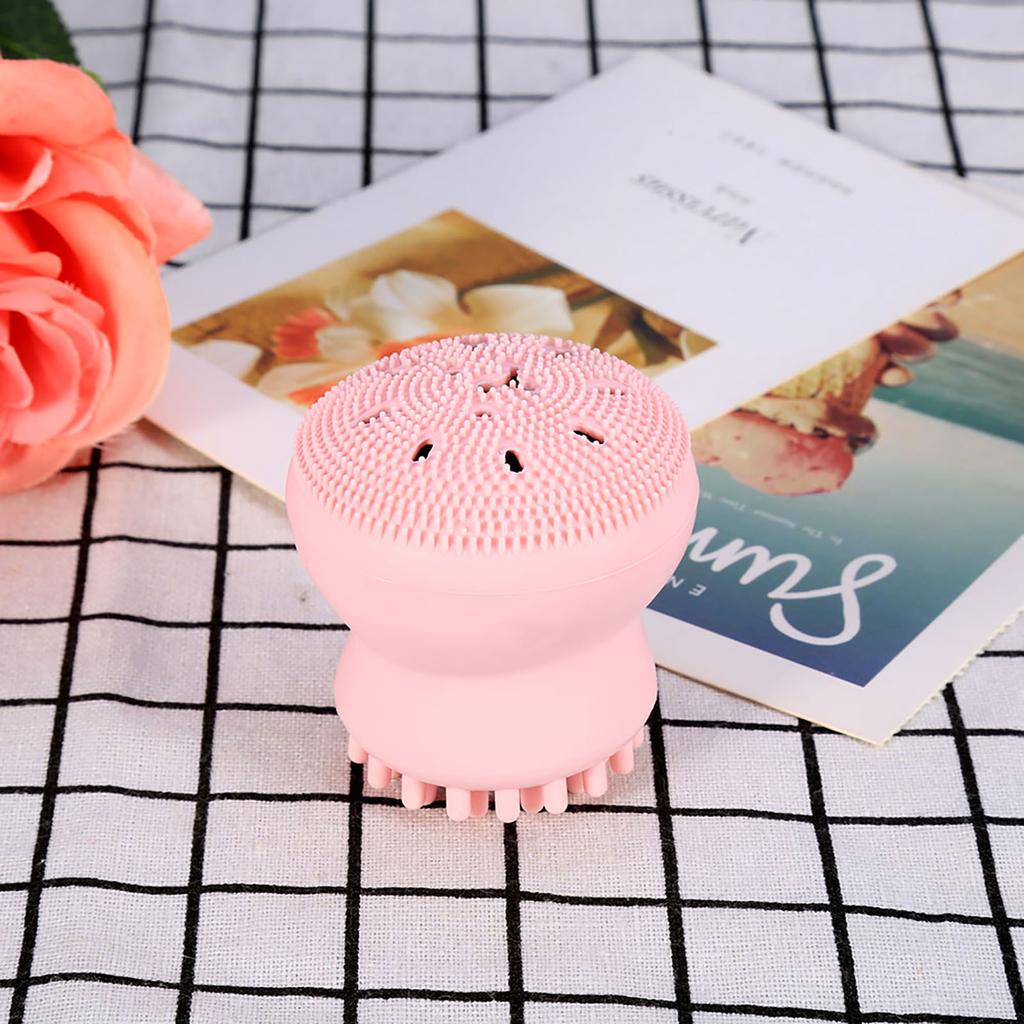 Face Cleansing Brush Exfoliating Grease Removal Massage Jellyfish Octopus Wash Tool