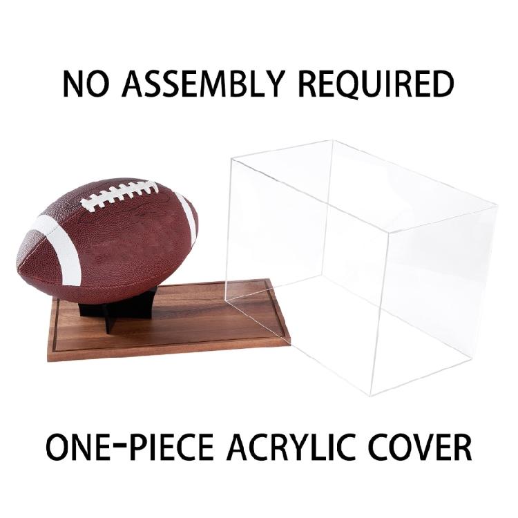 Football Presentation Container Sports Memorabilia Display Case Acrylic Dustproof Clear Football Display Box Enduring