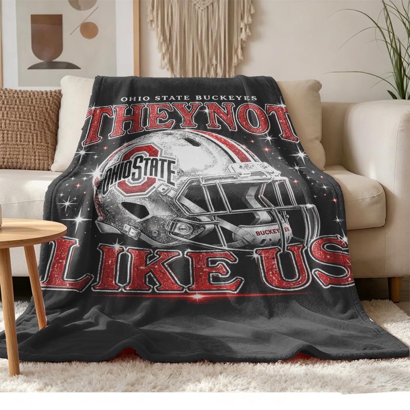 Ohio State Buckeyes Μαλακό και άνετο φανελένιο Κατάλληλο για καναπέδες σαλόνια υπαίθριο κάμπινγκ ταξίδια και επίσης κάνει ένα υπέροχο δώρο επετείου
