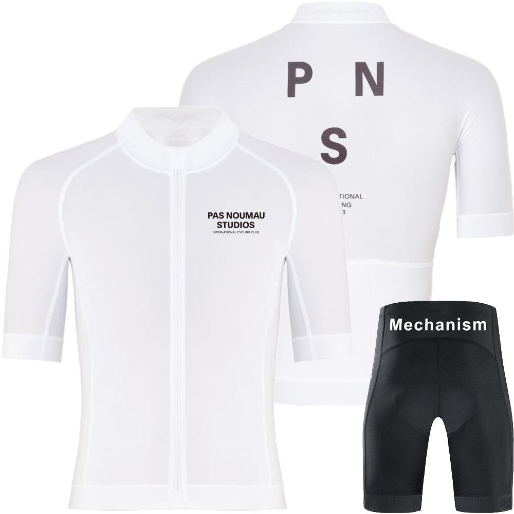 

Pas Summer Cycling Suit Short-Sleeved Road Bike Cycling Suit Top Milk Silk Comfortable Perspiration Breathable 4XL