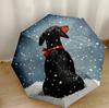 Dachshunds And Floral Delight Automatic Umbrella Folding Umbrella with 8 Ribs Lightweight for Women/Men Fashion Lovers Best for Christmas
