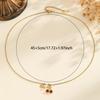 Atoztide Moda Collar con Colgante de Cereza para Mujer Acero Inoxidable Múltiples Estilos Perla de Imitación Cerámica Colgante Joyería Regalo