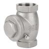 DN32 Stainless Steel One Way Swing Check Valve Female Thread 200PSI for Water Oil Gas