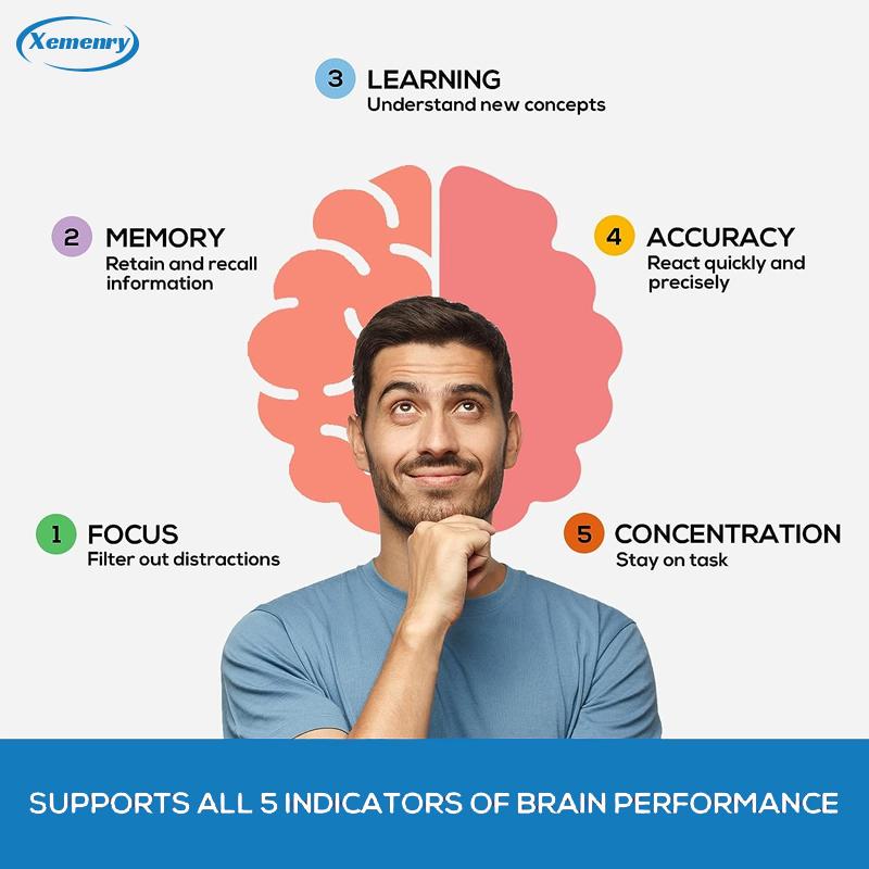 XEMENRY Brain-enhancing Supplements Improve Focus, Memory, and Cognitive Support, Boosting Overall Mental Performance.