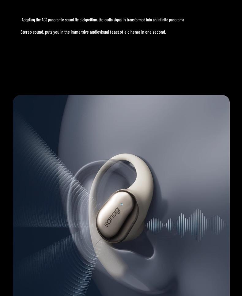 Sanag C16S Ear-Hook Bluetooth Headphones: Open-Ear Design, Ultra-Long Battery Life, 2025 Model