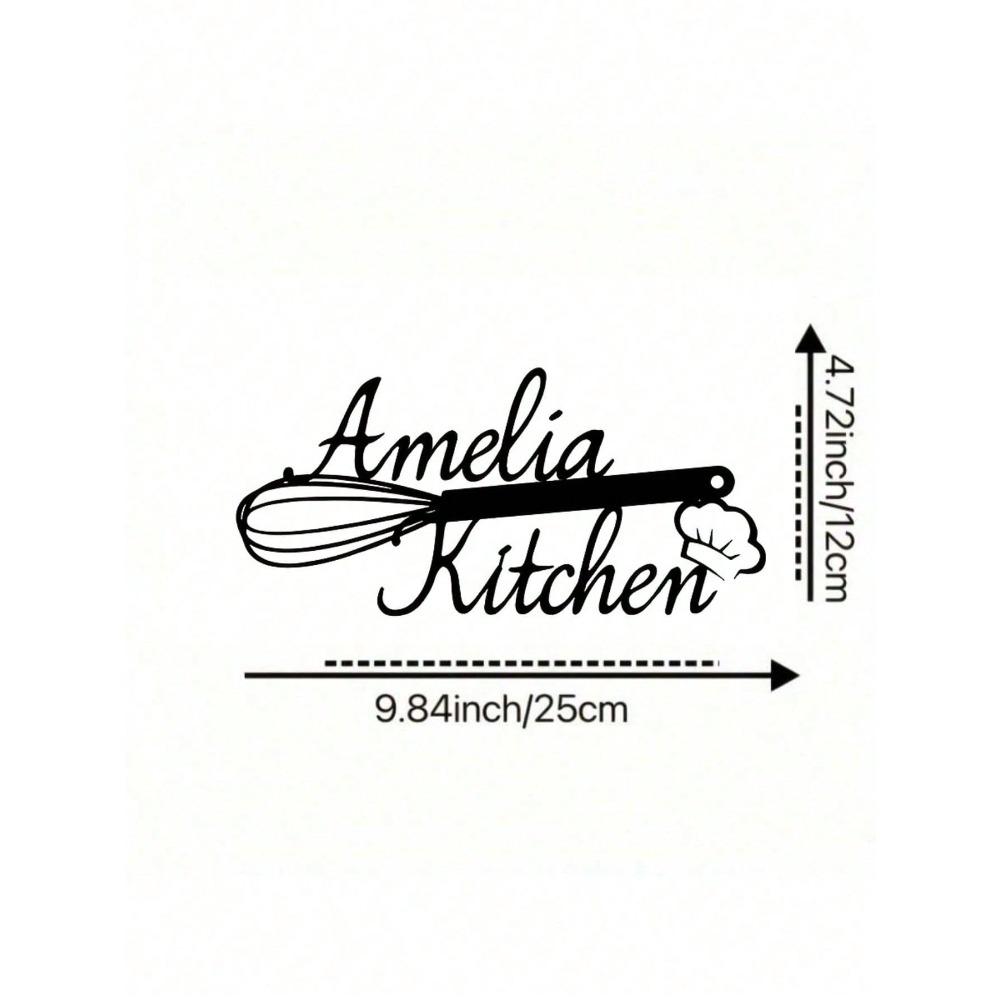 Customizable Metal Wall Art Sign Farmhouse Kitchen Decor Family Theme Reusable Detachable Asymmetrical Shape High Quality Gift for Birthday Graduation