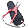 BIG LAKE GEAR Multifunctional Fishing Pliers Split Ring Hook Line Cutter Locking Carabiner Case Included Compatible, Remover, Function, &