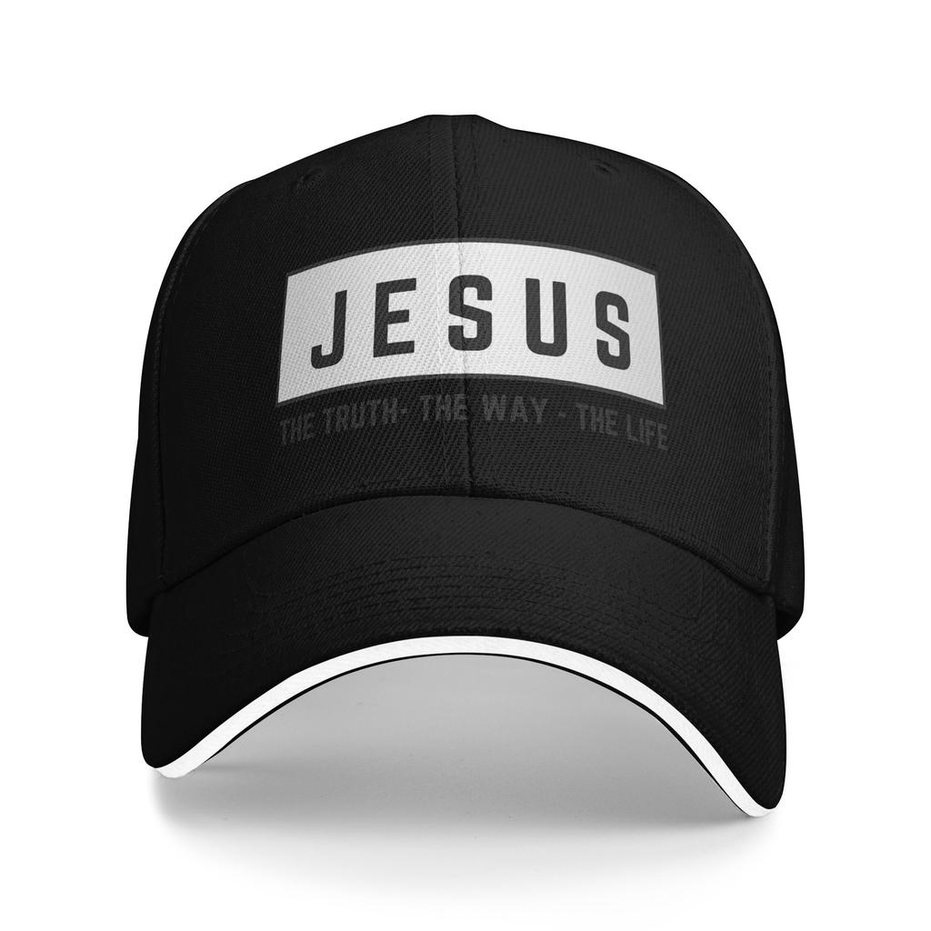 Christ Jesus Is The Way The Truth The Life Blessed Baseball Cap Vintage Sandwich Hats Unisex Adjustable Dad Hat Outdoor