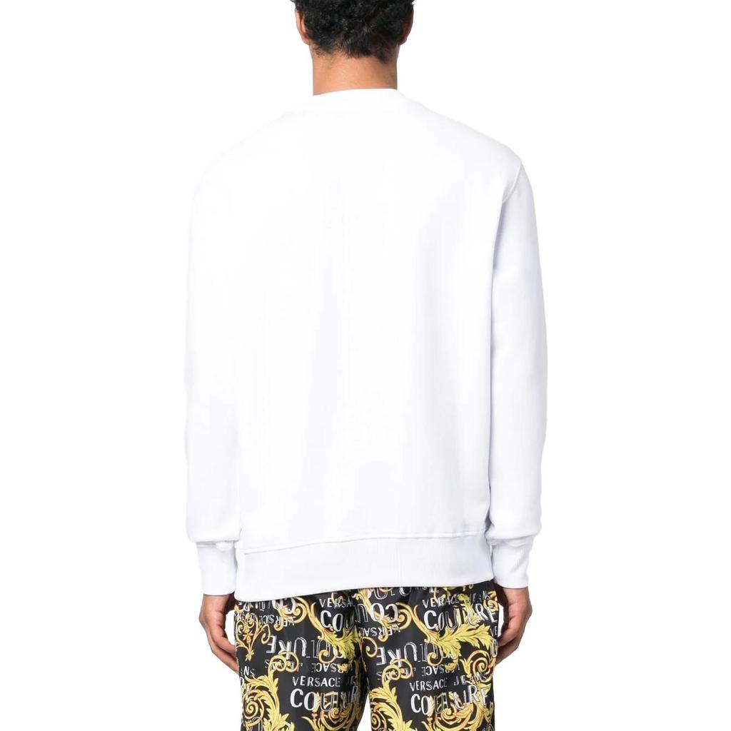 VERSACE JEANS COUTURE Logo-embroidered Long-sleeve Sweatshirt 74GAIT07-CF01T-G03