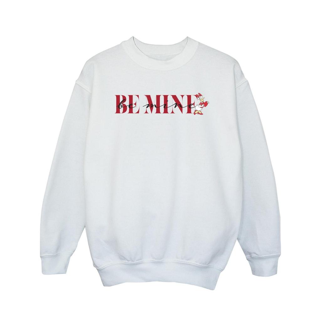 Disney Girls Valentine Be Mine Daisy Duck Sweatshirt