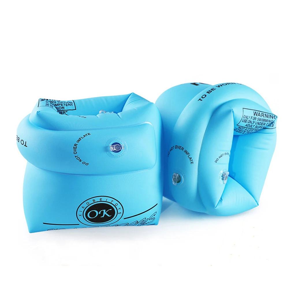 2Pcs Swimming Arm Ring Inflatable Pool Float Sleeve PVC Arm Floaties Water Play Equipment Swim Arm Bands for Pool Beach Party