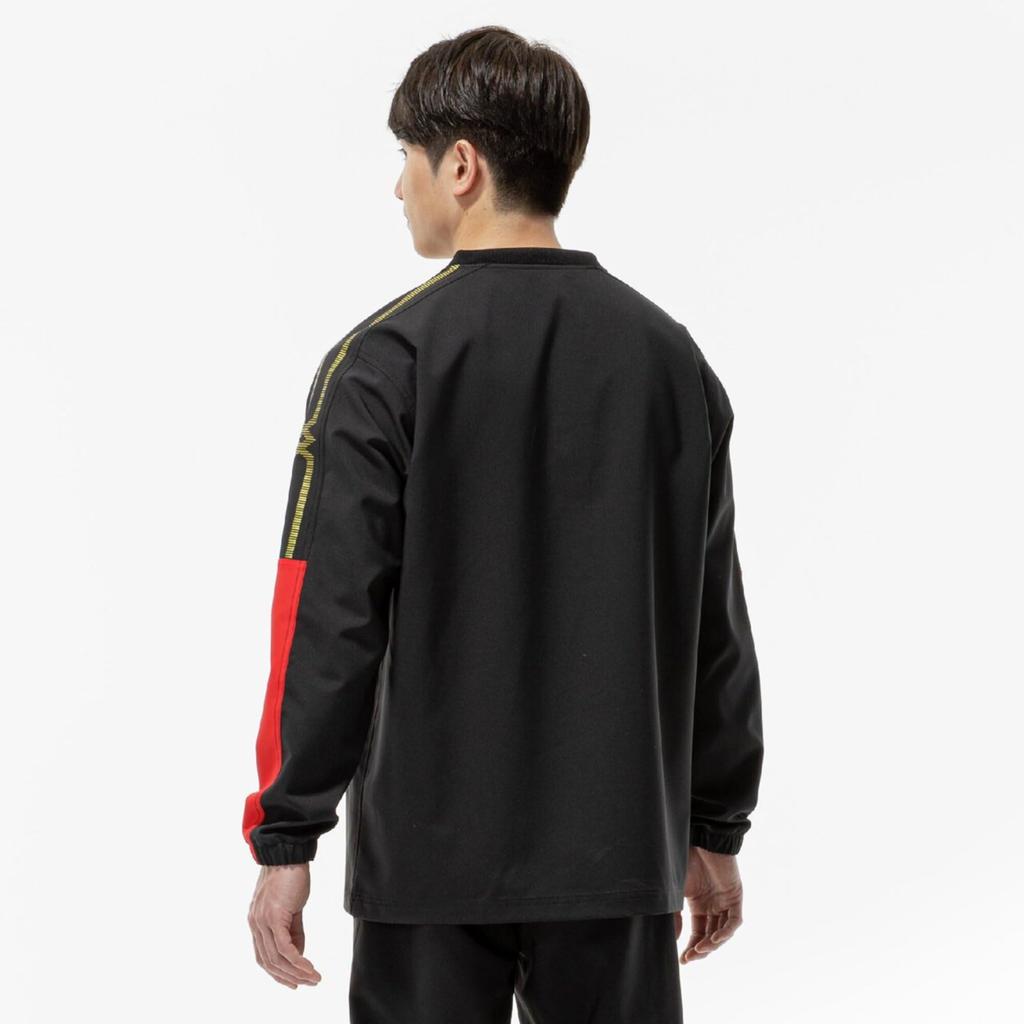 Mizuno MC Line Tough Breaker Tough PLUS Training XL Shirt, Water-Repellent, Wear, 32MEC181, Unisex, Black,