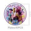 Nuovo Set Festa con Palloncini Cacciatore di Demoni K-pop Stendardo Tavola Decorazioni Festa di Compleanno Festa Kpop Coreana Anime Palloncini Topper per Torta