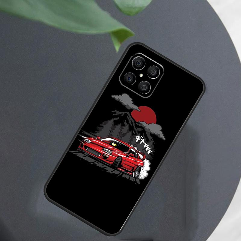 JDM Cars For Honor Magic 5 6 7 8 Pro Case For Honor 400 200 50 70 Lite X8c X8b X9a X9b X9c X9d Win RT