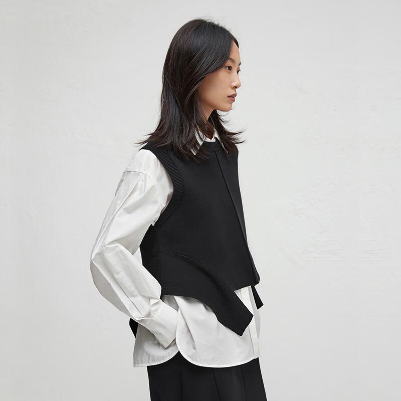 Broadcast Women's Long-Sleeve Shirt & Knit Vest Set