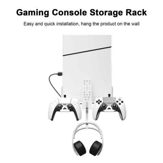 

Настенный кронштейн, устойчивая опора, полая нижняя часть с гарнитурой, держатель геймпада, стойка для игрового хоста, подставка для хранения, аксессуары для PS5Slim