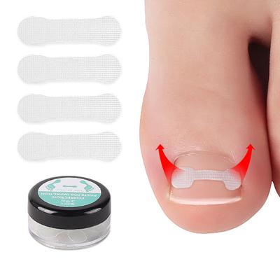 10 Stück/Box Nagelkorrekturaufkleber Bequemer, gemütlicher Schnellkleber Modisches, wirksames Gesundheitspflegewerkzeug Harzpaste zur Korrektur von betroffenen Zehennägeln für zu Hause