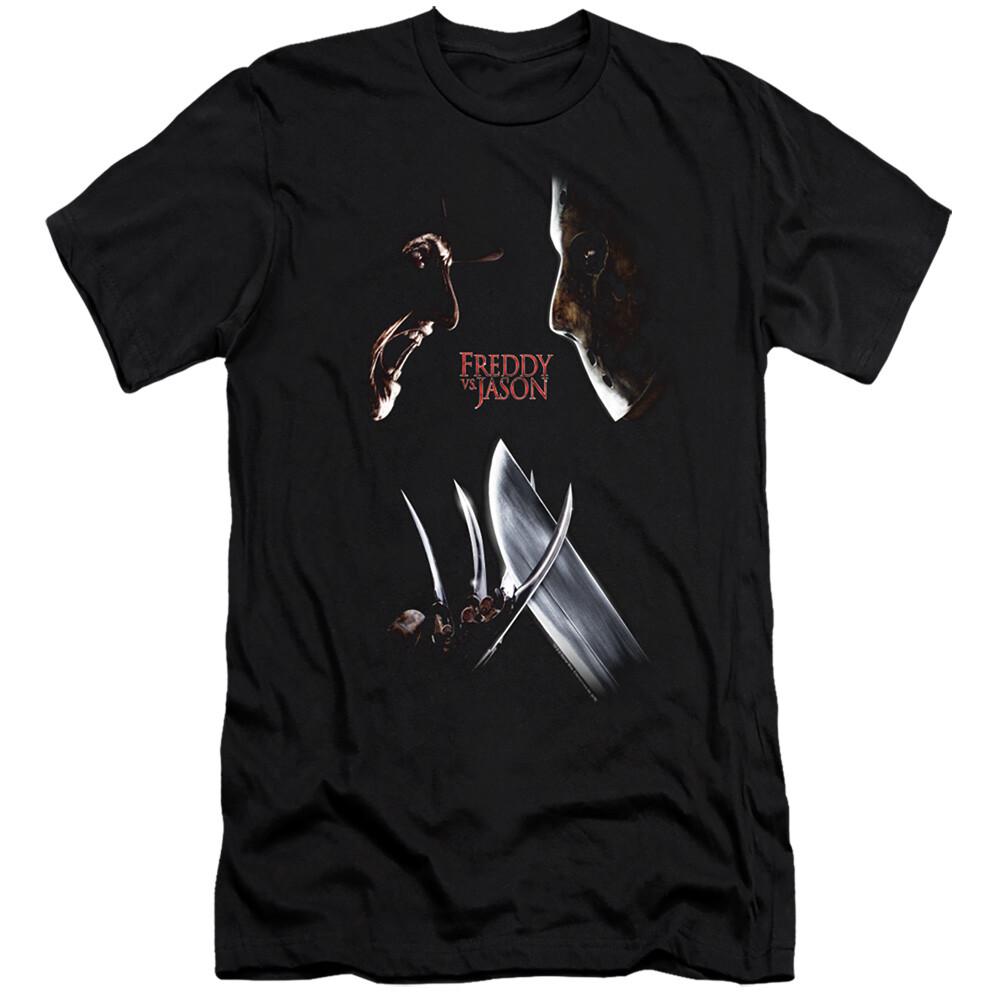 FREDDY VS JASON FACE OFF Licensed Adult Men s Graphic Tee Shirt SM-6XL Unisex T-Shirt XXXL