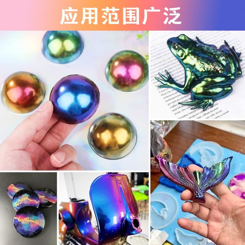 20Colors 3g Chameleon Mica Powder Color Shift Pigment Powder for Epoxy Resin Painting Soap Making Bath Bombs Candle Making Slime