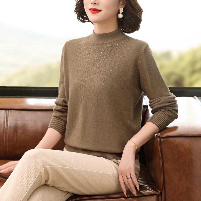 

Women s Mid-Age Casual Knit Pullover Sweater XL