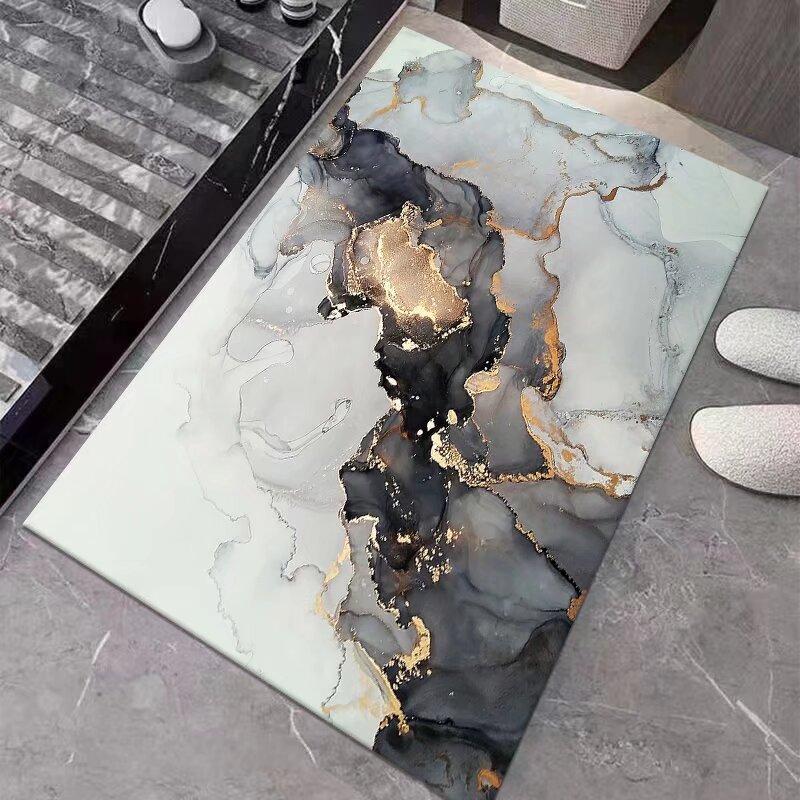 Łazienkowa mata podłogowa chłonna z ziemi okrzemkowej, antypoślizgowa mata podłogowa do toalety, koc na drzwi łazienki, szybkoschnąca