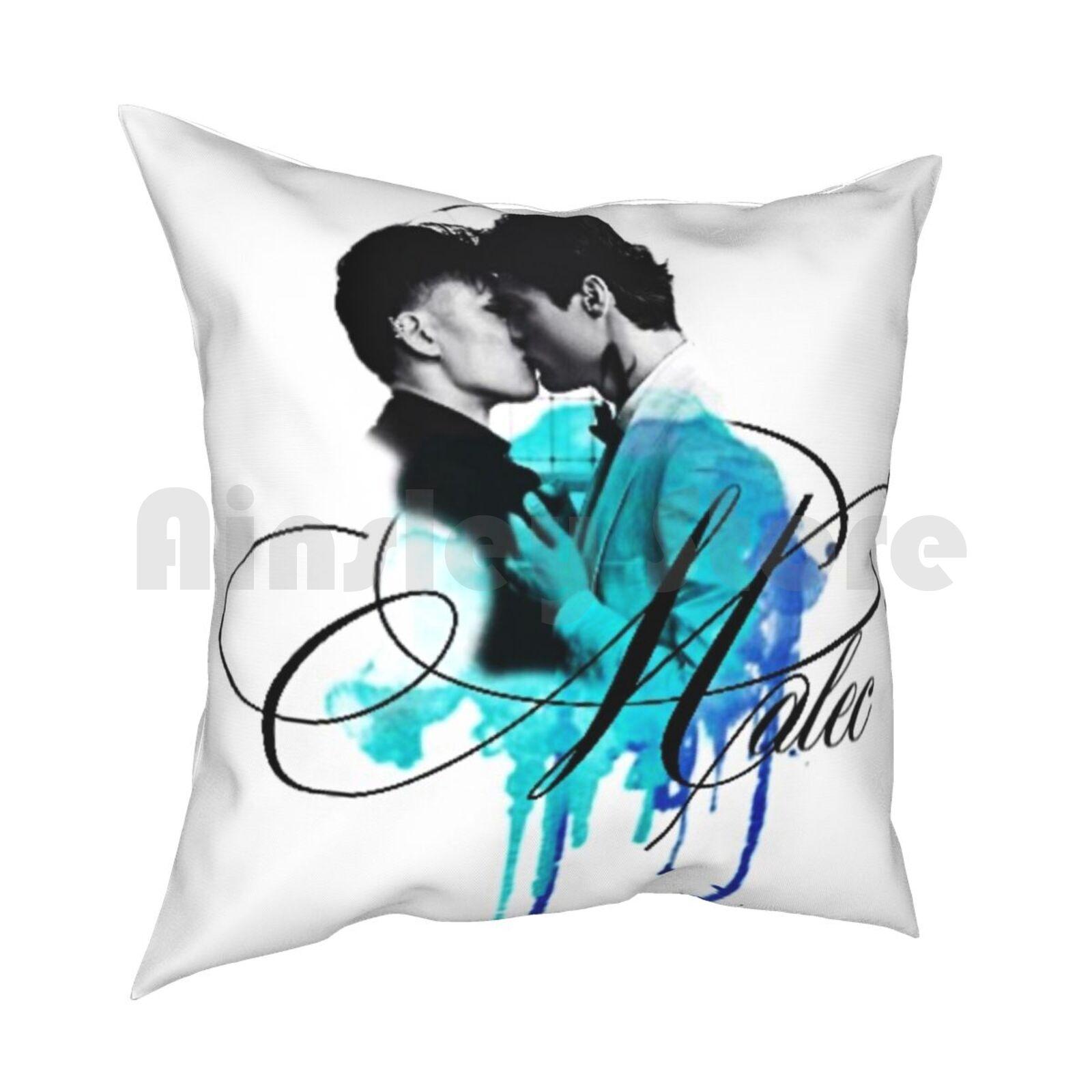 Malec Kiss ( Blue ) Pillow Case Printed Home Soft DIY Pillow Cover Shadowhunters The Mortal Instruments Shadowhunters The 30x30cm 12x12in