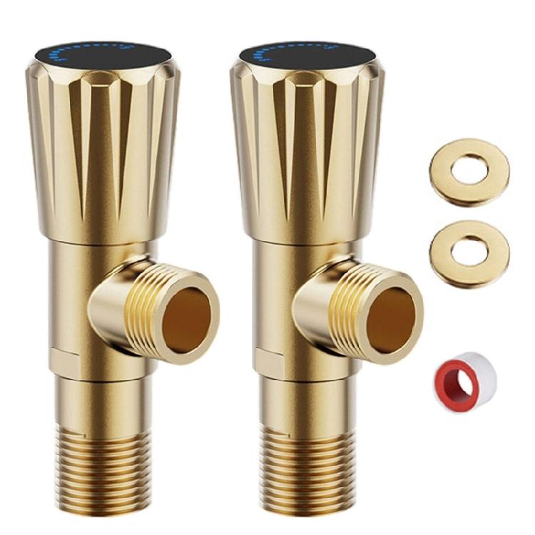 Thickened Anti Leak Angle Valves Bathroom Plumbing Angle Valves Metal Valves for Bathroom Shower Sink Faucets
