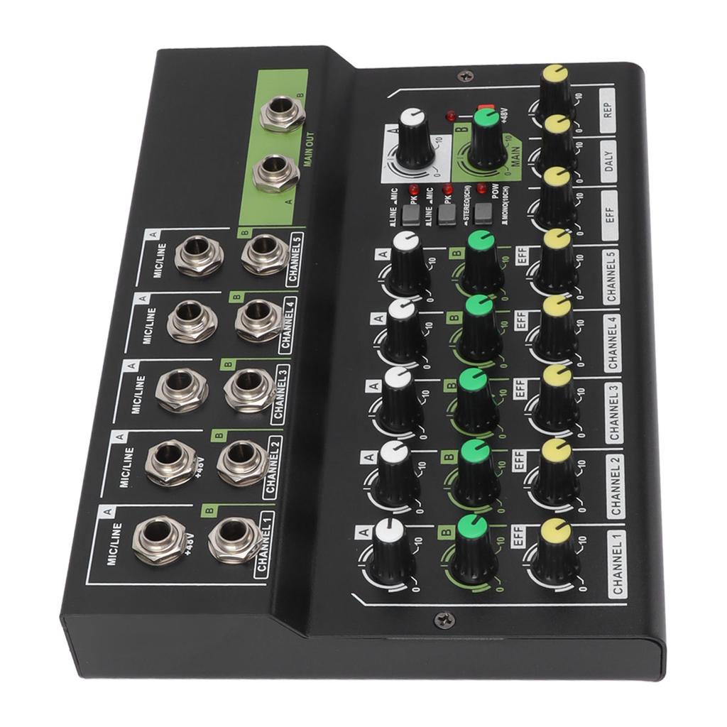 MIX5210FX 10 Channel Effects Mixer Sound Console Compact Sound Studio Mixer Sound Board Portable