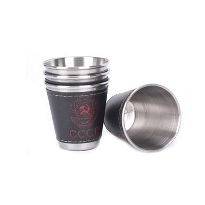 4Pcs/Lot 70Ml Outdoor Camping Cups Set Picnic Supplies Stainless Steel Wine Cup
