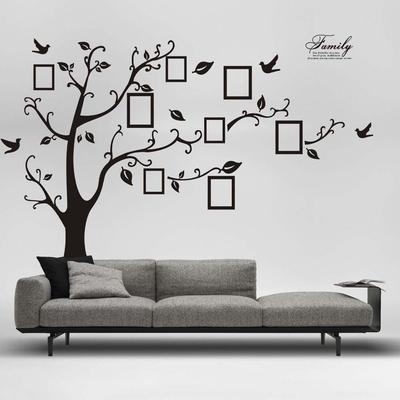 (Nikita) 3D DIY Photo Tree PVC Wall Decals Adhesive Wall Stickers Mural Art Home Decor