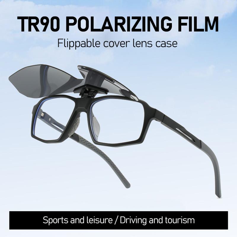Attractive Glasses Men's Flip Updown Outdoor Sports Sunglasses Polarized Cycling Clip On Goggles Wo Wind Proof Driving Tr90 Night Vision Eyewear