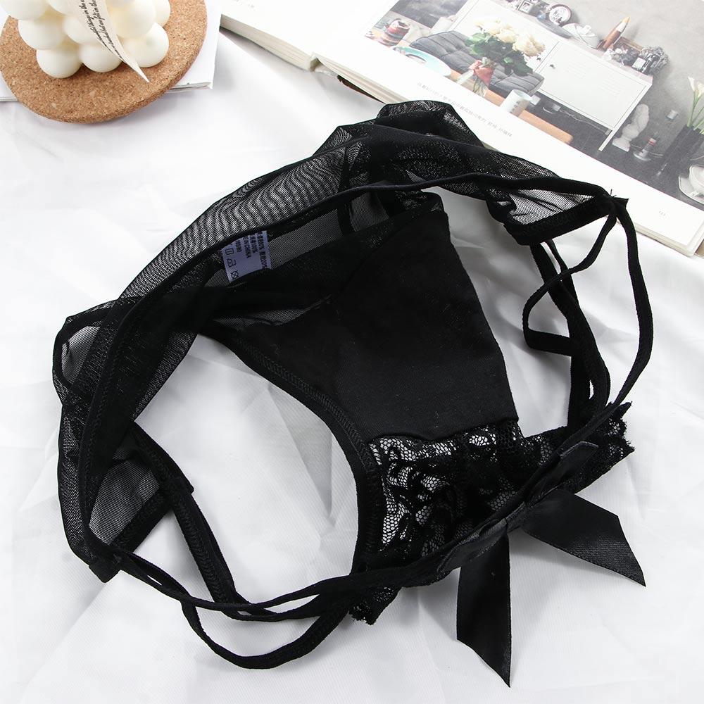 Thin Fashion Mesh Lace Low waist Transparent Briefs Lingerie Sexy Lace Panties